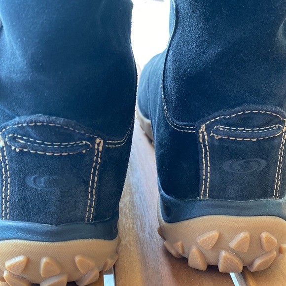 Salomon Lhasa Suede Winter Snow Boots faux fur lined Contagrip / Womens SZ 8.5 - Picture 5 of 13